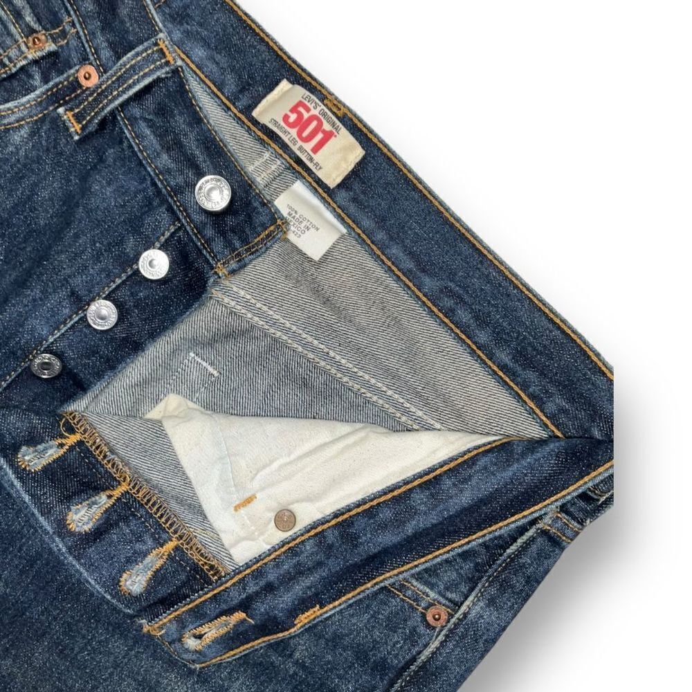 🔵 Levi’s 501 Original Straight Leg Jeans 👖 Men’s 32x32 | Button-Fly Classic - Picture 5 of 6